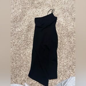 Fashion Nova Chic Black One-Shoulder Dress